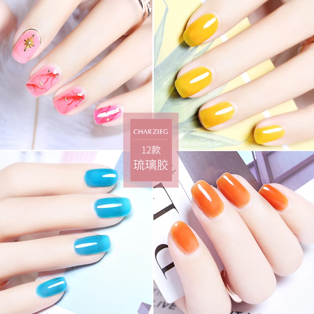 6/12 цветов Гель лак для ногтей неоновый УФ маникюра Полупостоянный полигель
