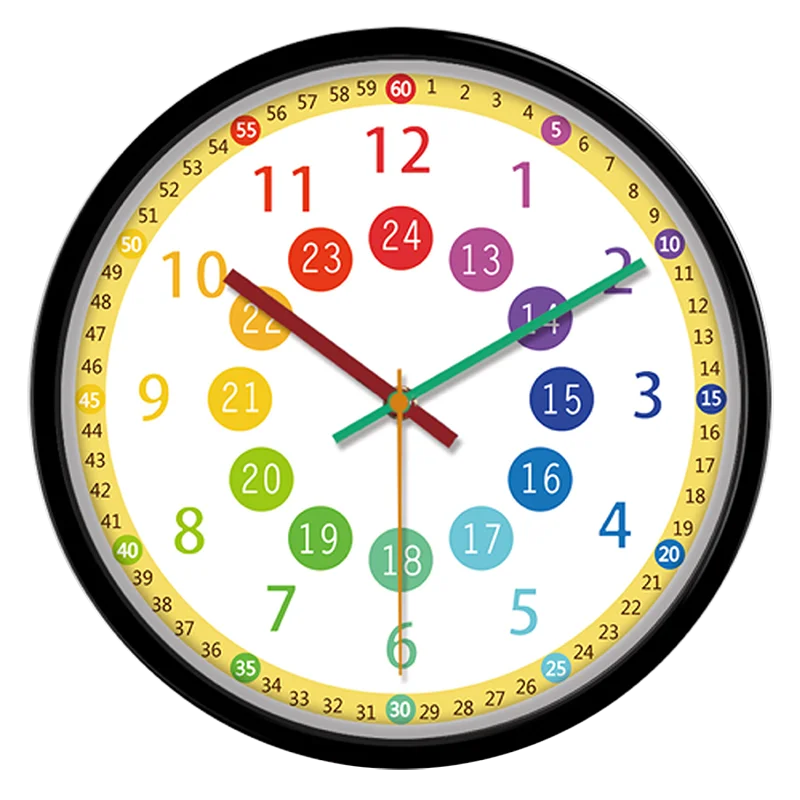 Креативные настенные часы для детей бесшумные кухонные с мультипликационным