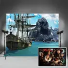 Фотофоны BEIPOTO для лета с изображением морского корабля украшение для семейвечерние детский тематический фон для фотографий пиратов