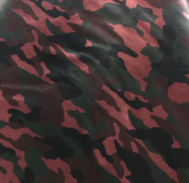 Красный камуфляж искусственная кожа ткань эластичная сила волшебный цвет лазер