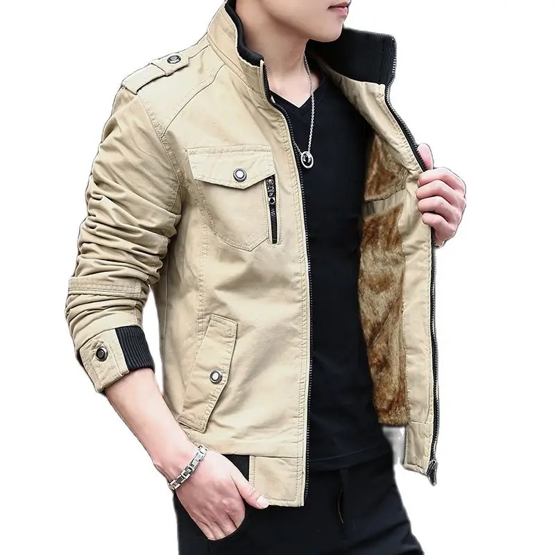 Новая Утепленная зимняя мужская куртка из чистого хлопка одежда для отдыха и