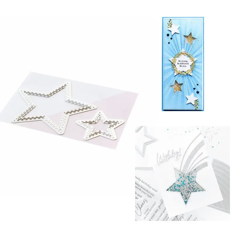 2021 New Circlet Die Cuts Metal Cutting Dies and Scrapbooking For Paper Making Envelope Star Embossing Card Frame Craft | Дом и сад