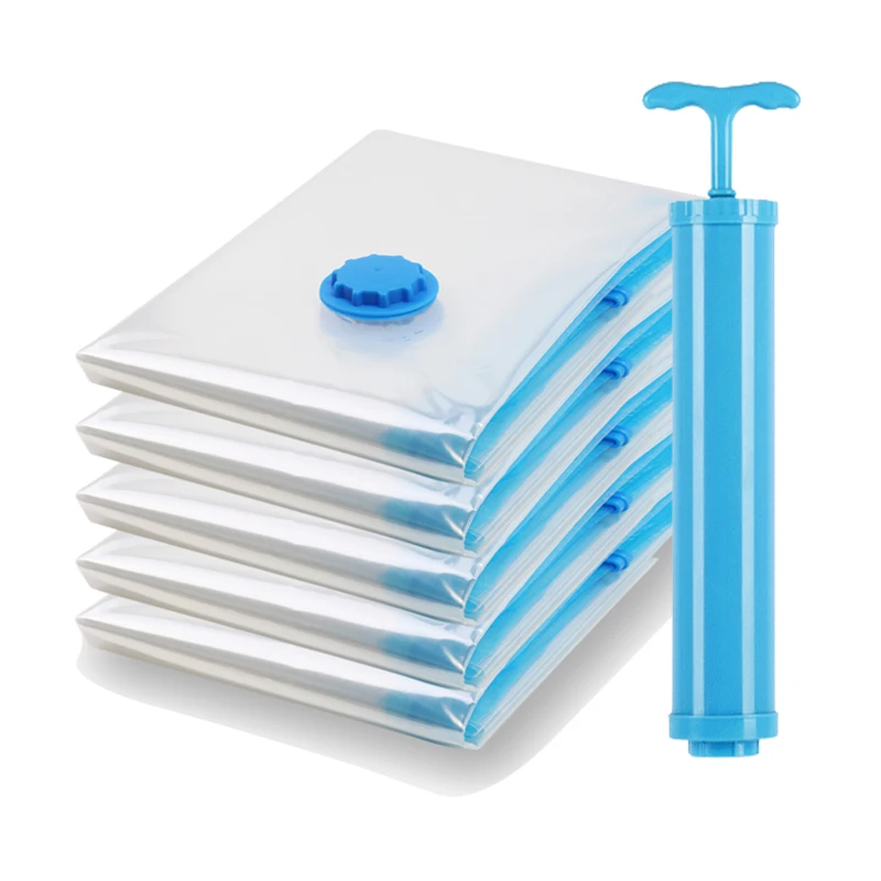 Вакуумные пакеты для хранения одежды Многоразовые Пакеты экономии места в