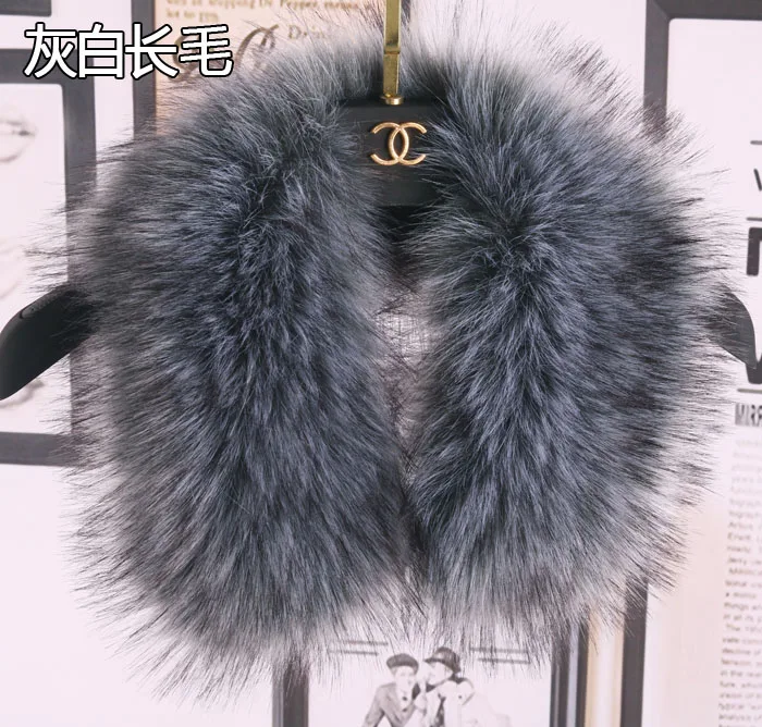 6 Qearlstar Women Scarf New Faux Fur Collar 55cm Women Children Jackets Coat Hood Fur Decor Shawl Soft Warm Luxury Scarves ZKG15 - Цвет: 6