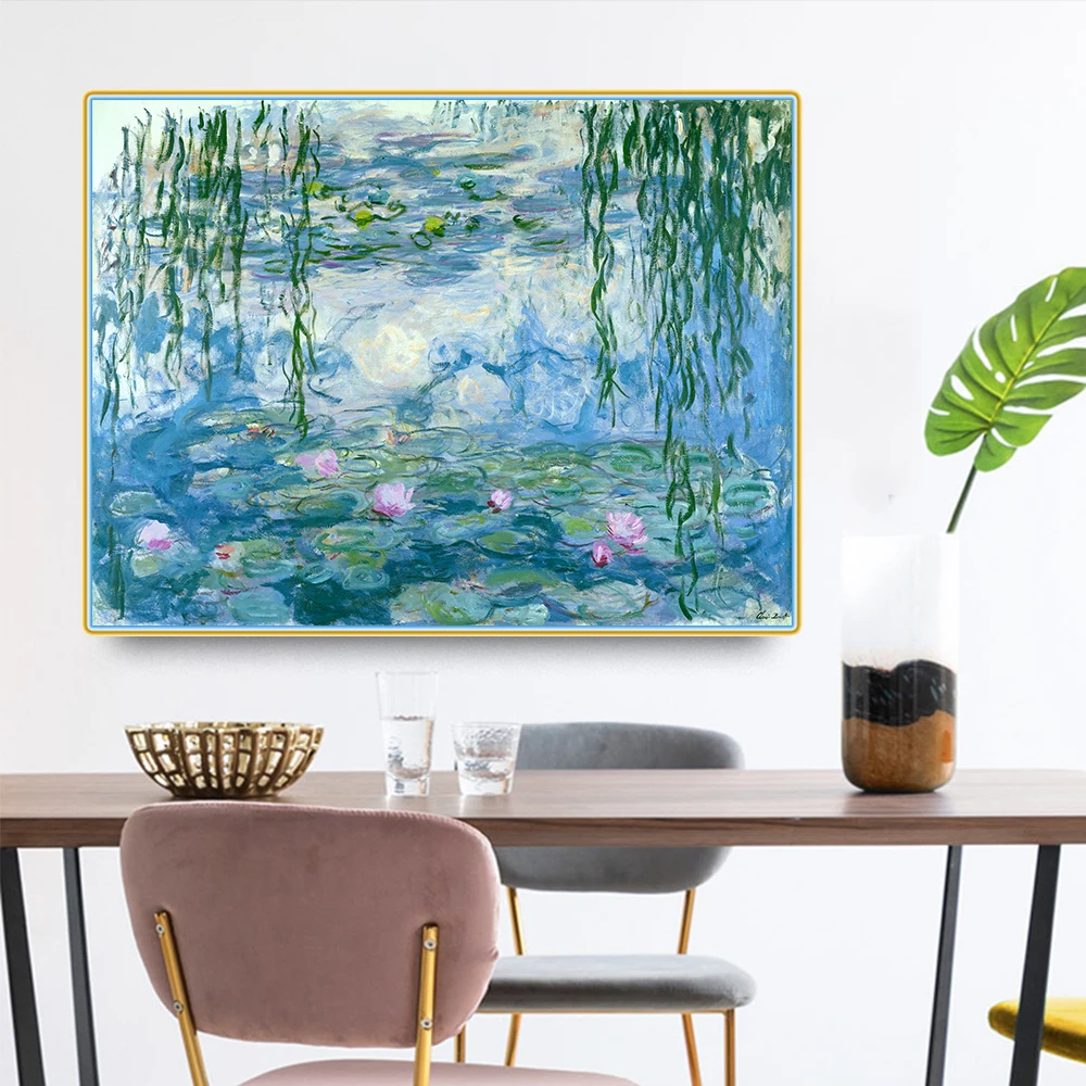 Цитон Клода монета waterводяные лилии 1916-1919 Canvas холст искусство живопись маслом