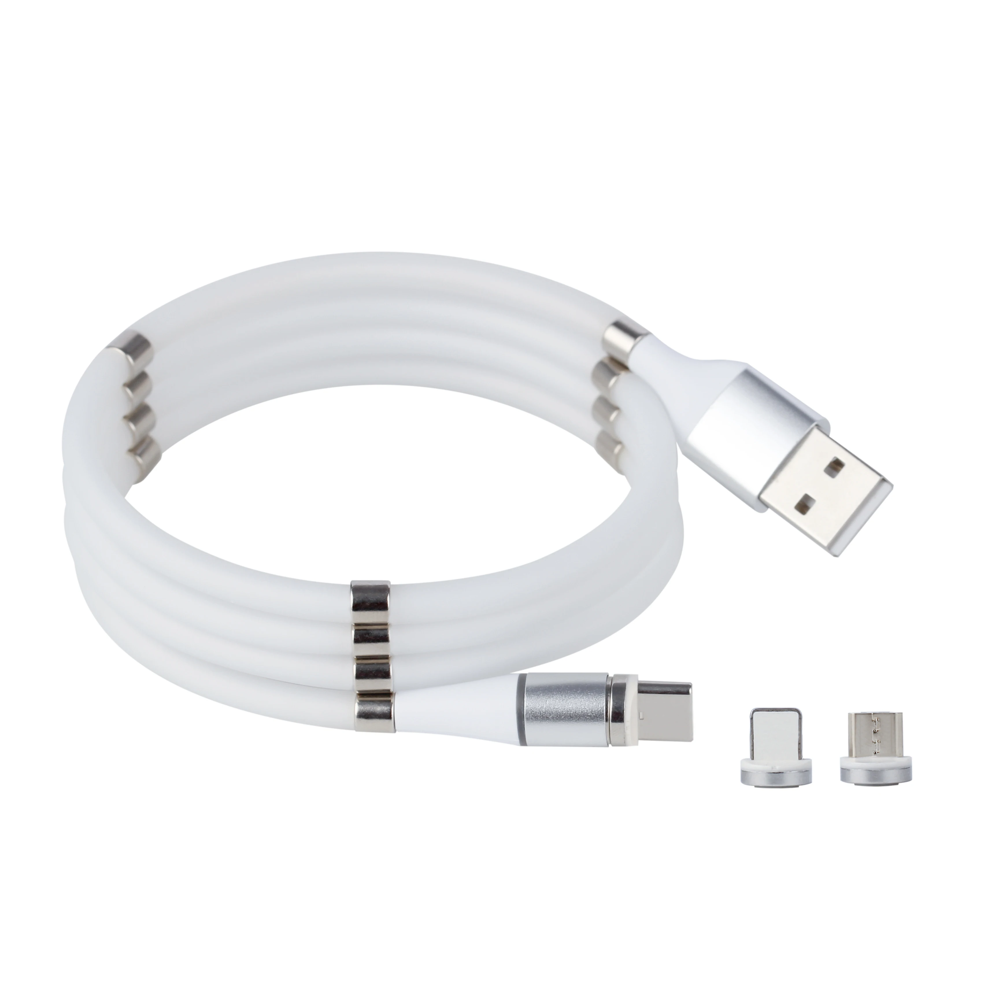 

Magnetic Self Winding USB to Type C USB C to USB C Fast Charging Cable