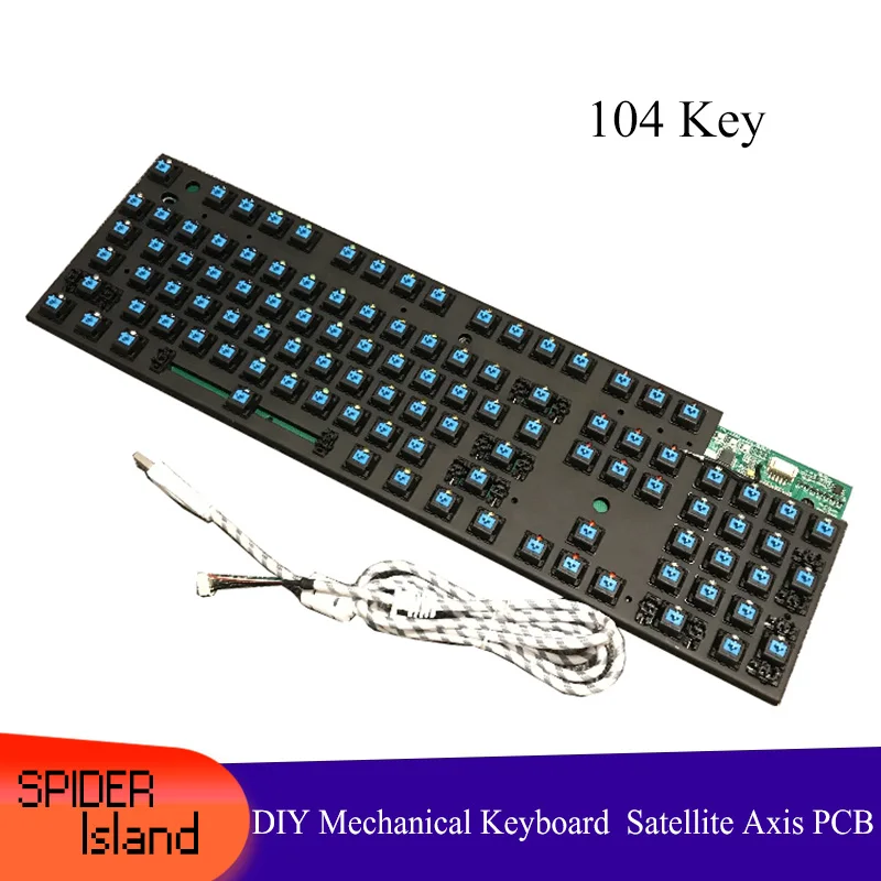 Новый заказной DIY механическая клавиатура пластина спутниковая ось 104 ключ PCB