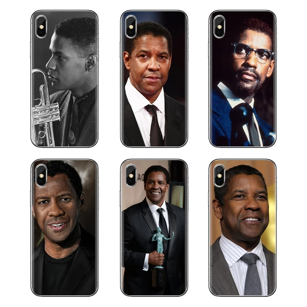 For Xiaomi Redmi 4 3 3S Pro Mi3 Mi4 Mi4i Mi4C Mi5 Mi5S Mi Max Note 2 Transparent Soft Cases Covers Denzel Washington |