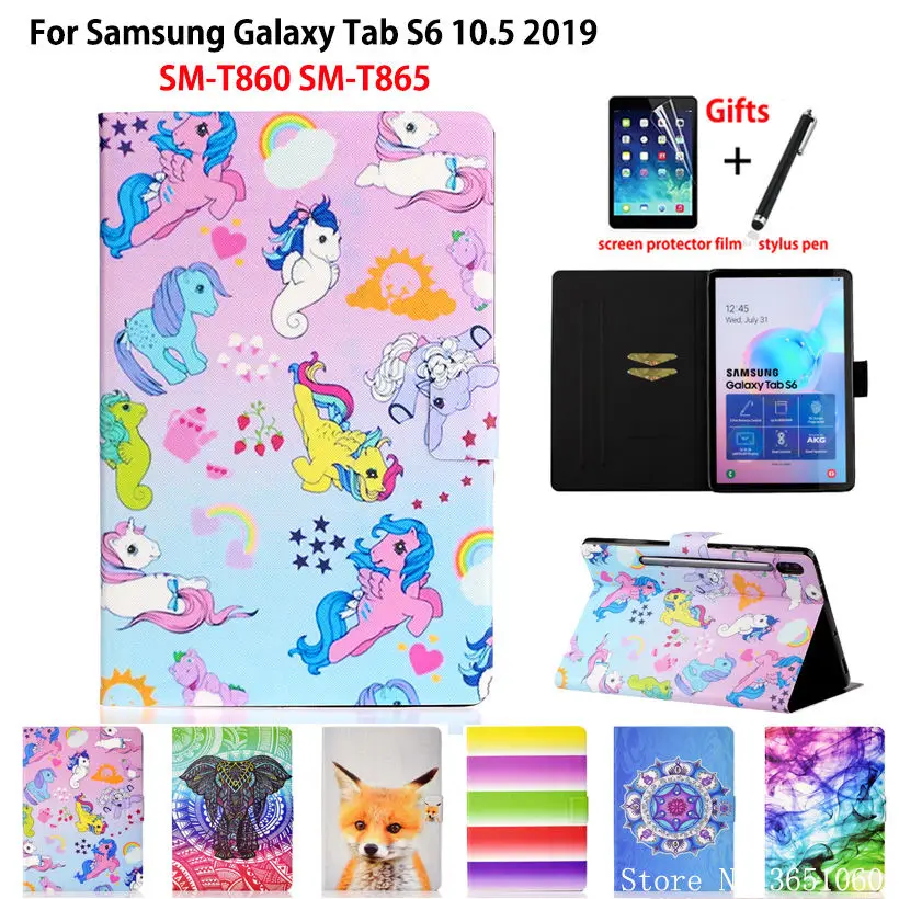 Чехол для Samsung Galaxy Tab S6 10 5 детской модели T860 2019 дюйма чехол Обложка окрашенный