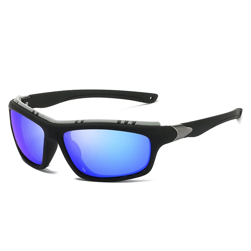 4-Black-Blue Топ мужские s поляризованные армейские очки спортивные солнцезащитные очки для вождения UV400 Мужские Тактические Солнцезащитные очки для рыбалки стимпанк для мужчин Gafas de sol - Цвет линз: 4-Black-Blue
