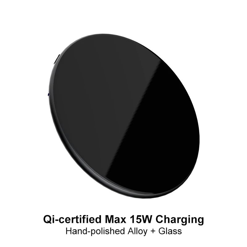 15 Вт QI Беспроводное быстрое зарядное устройство usb tpye c QC 3,0 Быстрая зарядка для iphone samsung s9 мобильный телефон airpods pro 2 SIKAI Dual 30 Вт - Тип штекера: Round Gray 15W