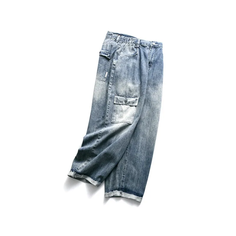Брюки для отдыха на весну и лето 2020 Японские популярные мужские джинсы с