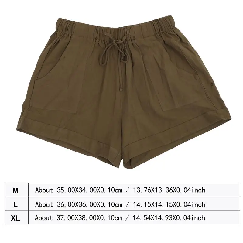 

1 Pc Wear-resistant Pocket Shorts Leisure Shorts Lace-up Shorts