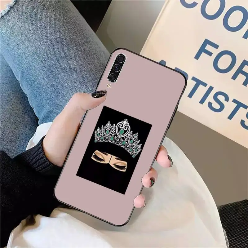 

Muslim Islamic Arabic Hijab Face Gril Phone Case For Samsung galaxy A S note 10 7 8 9 20 30 31 40 50 51 70 71 21 s ultra plus
