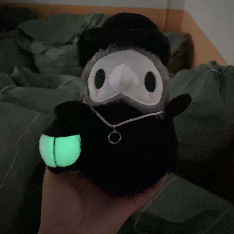 

Halloween Cartoon Doctor Plush Doll Crystal Plush Luminous Doll Party Prom Prop DFK889