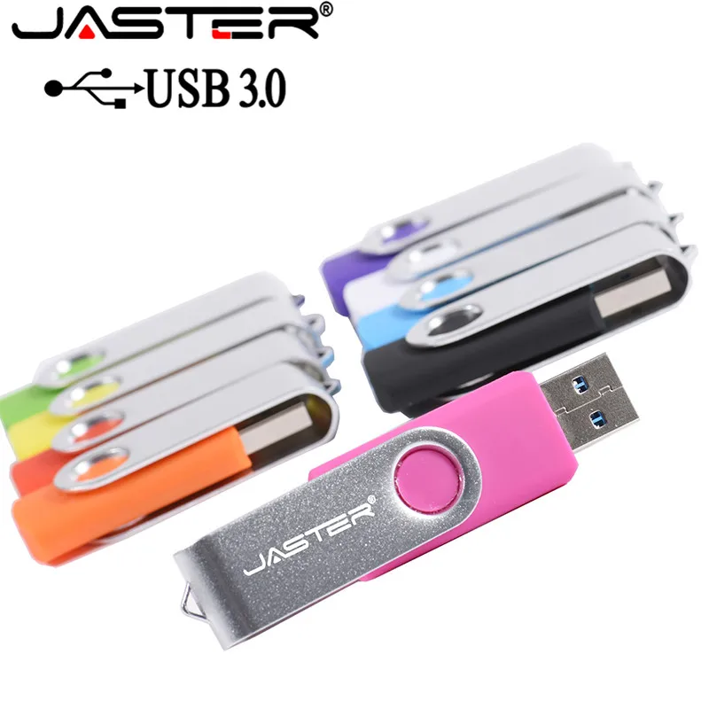 Оригинальный поворотный USB накопитель JASTER USB3.0 256 ГБ 128 64 32 16 8 4 Гб флешка высокого