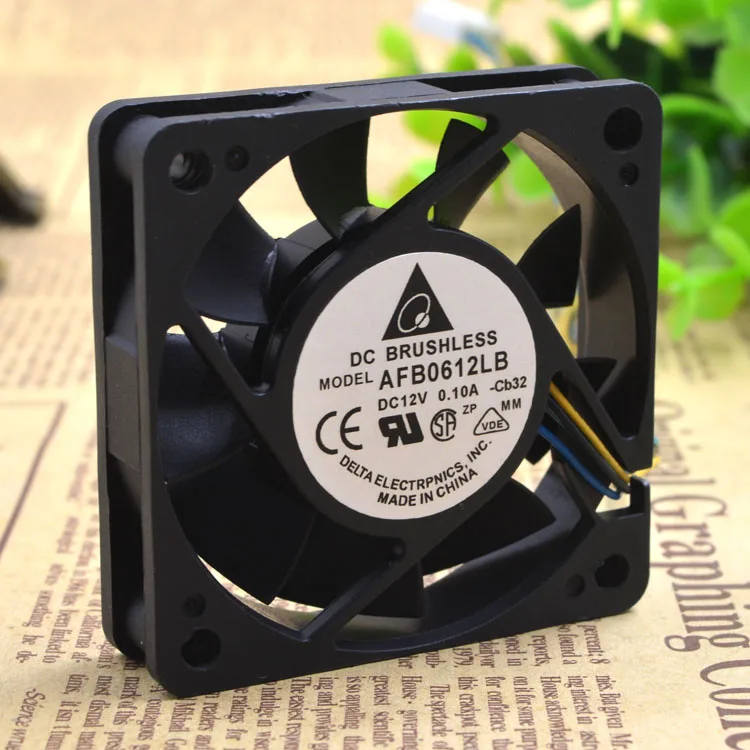 Новый оригинальный 6015 6 см AFB0612LB 12В 0.10A 4-проводной ШИМ регулятор температуры процессор бесшумный охлаждающий вентилятор