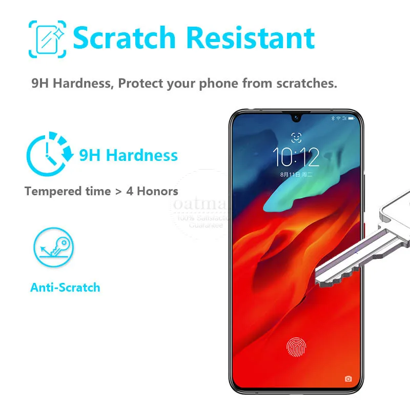 Закаленное стекло с полным покрытием для Lenovo Z6 lite 2 шт.|Защитные стёкла и плёнки