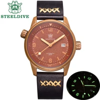 steeldive sd1949s cusn8 bronze diver watch men 200m sapphire crystal steel automatic diving luxury wrist watches top brand