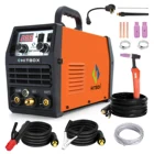 Сварочный аппарат HITBOX HBT2000 TIG ARC 2 в 1, 110 В220 В, антипригарный электрод HF 2T 4T Tig, сварочный аппарат для углеродистой нержавеющей стали