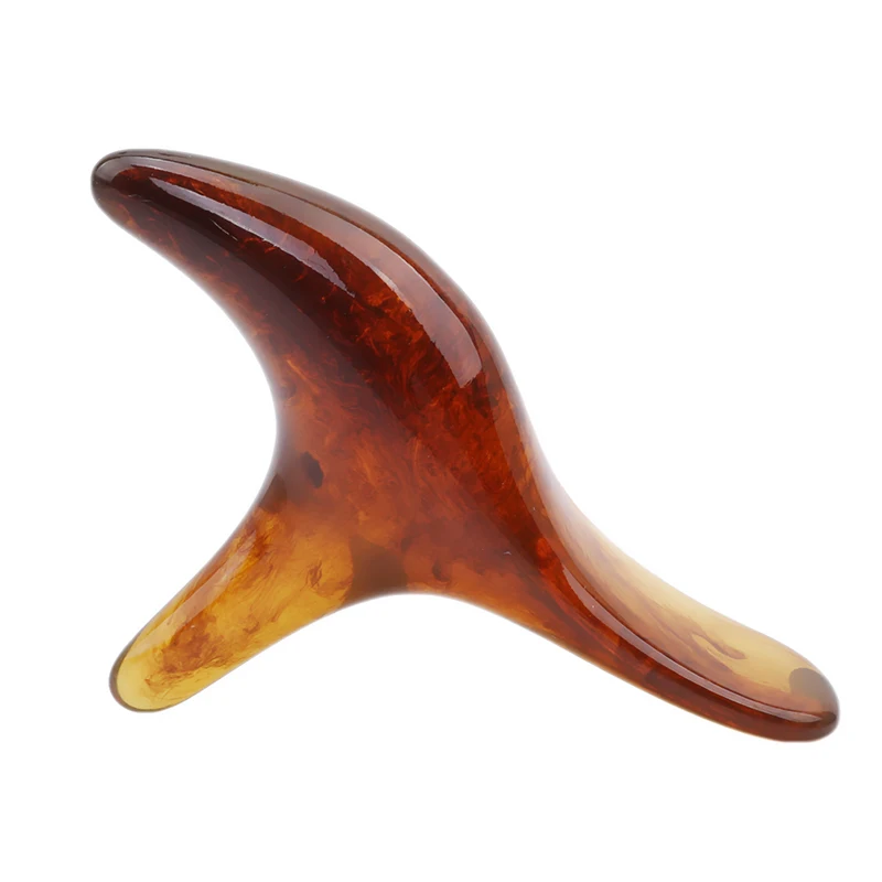 1Pc Feet Care Tool Resin Beeswax Triangle Bird-shaped Foot Acupressure Massager Acupoint Stick Trigeminal Massage Meridian | Красота и