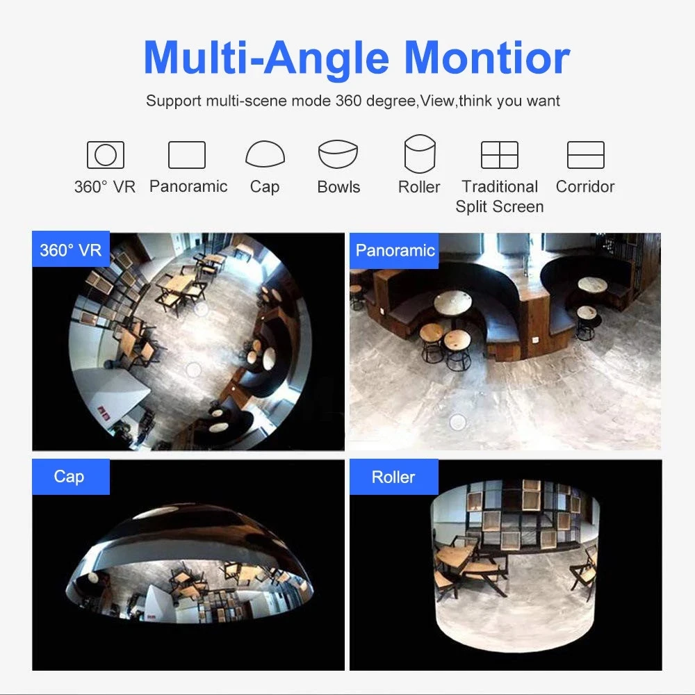 

Беспроводная мини-IP-камера 2022 °, панорамная камера «рыбий глаз», ночное видение, двусторонняя связь, внутренняя система видеонаблюдения