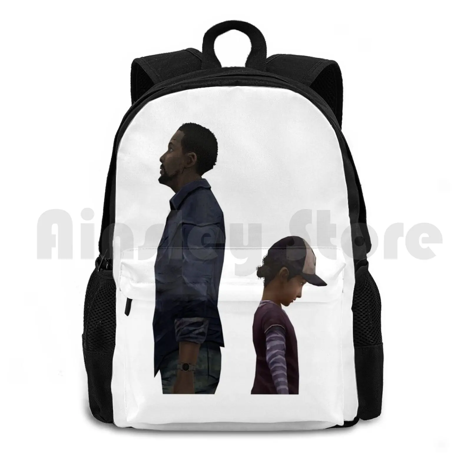 Наружный походный рюкзак с изображением лица и другой стороны водонепроницаемый