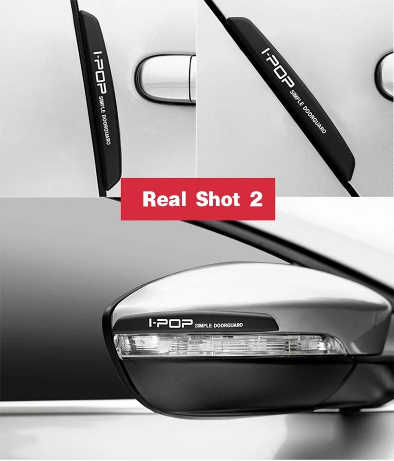 6PCS Auto Car Door Guard Edge Protector Door Anti-collision Sticker Rear View Mirror Anti-scratch Protector Door Trim Accessorie