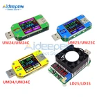 Вольтметр-Амперметр UM24UM24C UM25UM25C UM34UM34C USB, измеритель сопротивления, тестер напряжения и тока для зарядки, цветной ЖК-дисплей