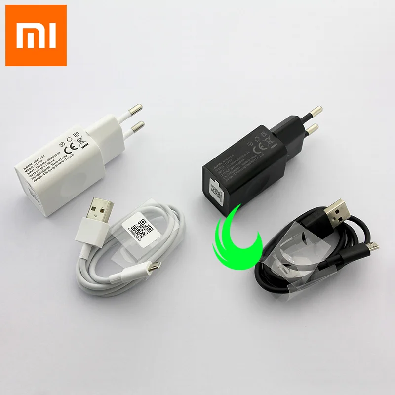 Оригинальный адаптер питания Xiaomi EU 5 в 1A настенное зарядное устройство Redmi Note4 Micro