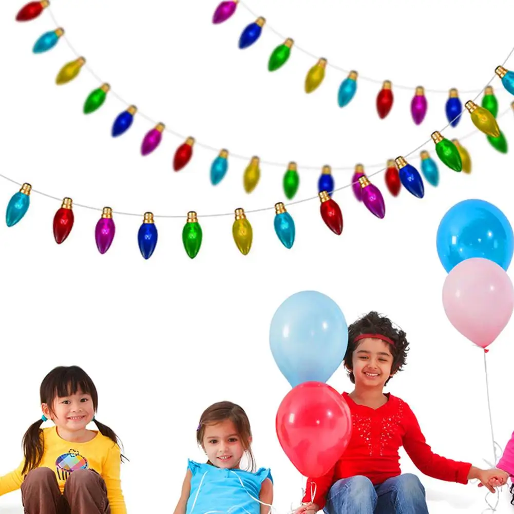 _ 320 см круглая/заостренная лампочка дизайнерская гирлянда подвесной баннер