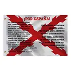 Флаг Испании с крестом бордового цвета и поэма гимна испанской армии terпродукты 3x5 футов 90x150 см 100D полиэстер