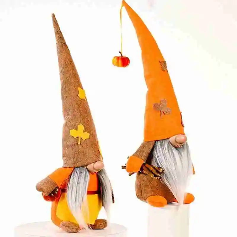 

Festival doll decoration autumn pumpkin faceless doll Christmas Faceless Doll Merry Christmas Decorations For Home thanksgiving