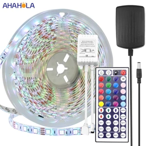 Водонепроницаемая светодиодная лента 12 В Rgb 5050 3528 2835 Smd светильник ная лента, Диодная лента, Светодиодная лента, светильник ящаяся лента 5050 Rgb