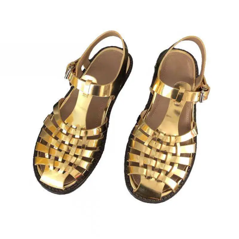 

Womens Garden Sandals 2021 Summer Fashion Hollow Out Clogs Lady Outdoor Water Beach Garden Slippers Girls Shiny Gold White Clogs