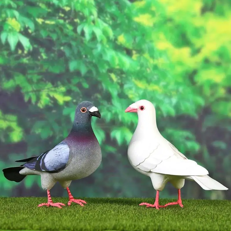 Большой искусственный голубь для домашнего сада 1 шт. имитация пенопласта модель