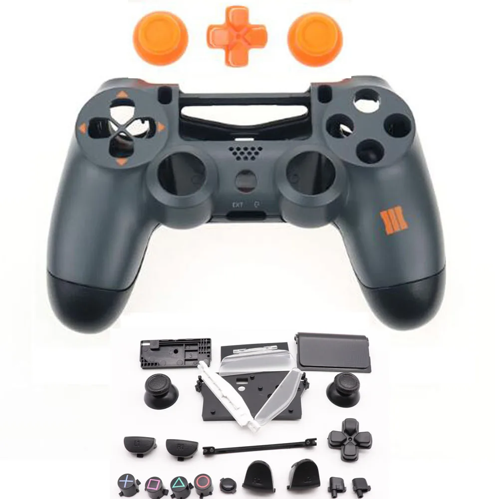 PS4 полный корпус для игрового контроллера чехол мод комплект кнопки для Playstation 4 Dualshock 4 PS 4 V1 Замена камуфляж