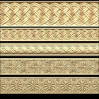 5 шт. Декор горизонтальный Фриз 3d модель, рельеф для ЧПУ резьба гравировка в STL формат файла