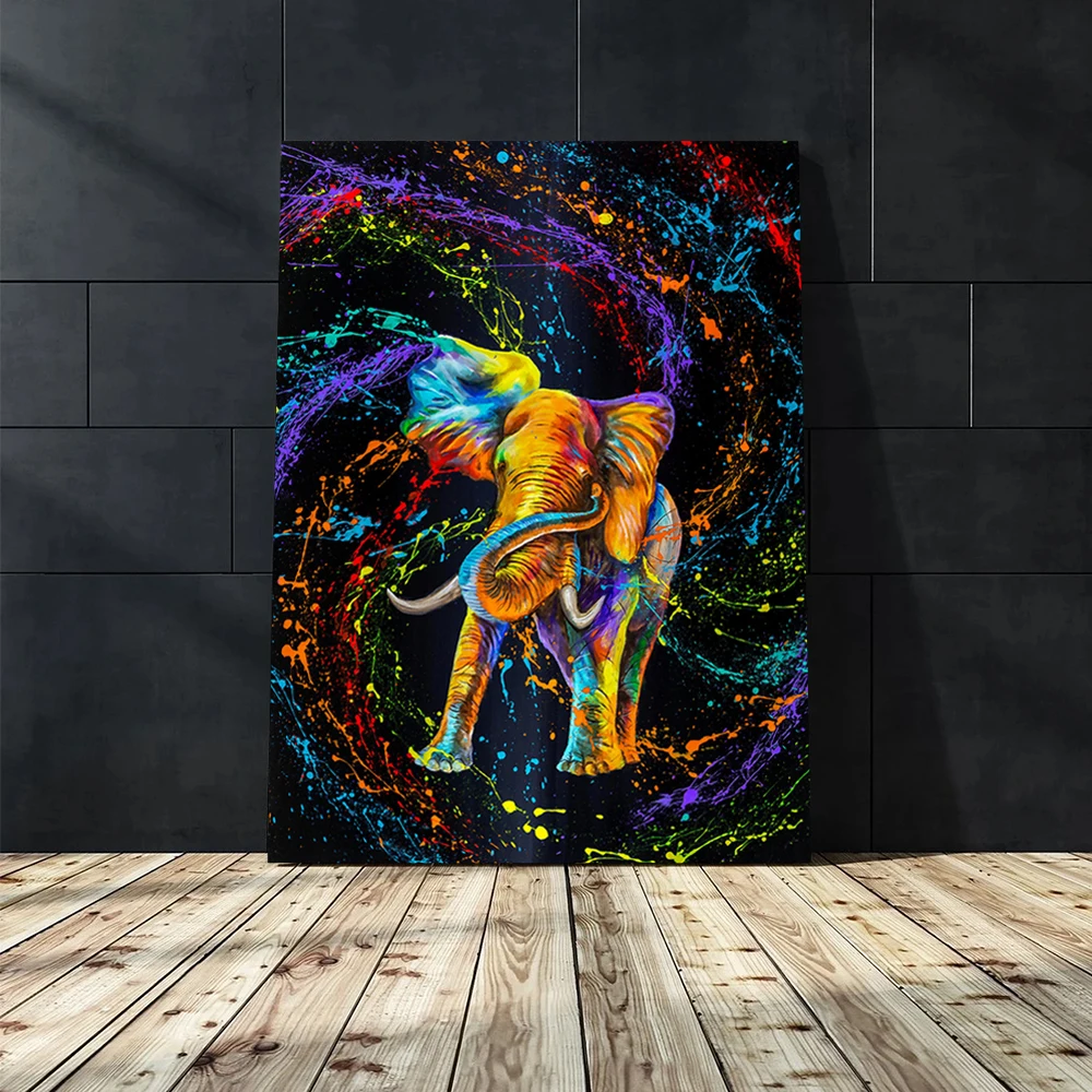 Абстрактный настенный постер с изображением слона совы | Дом и сад