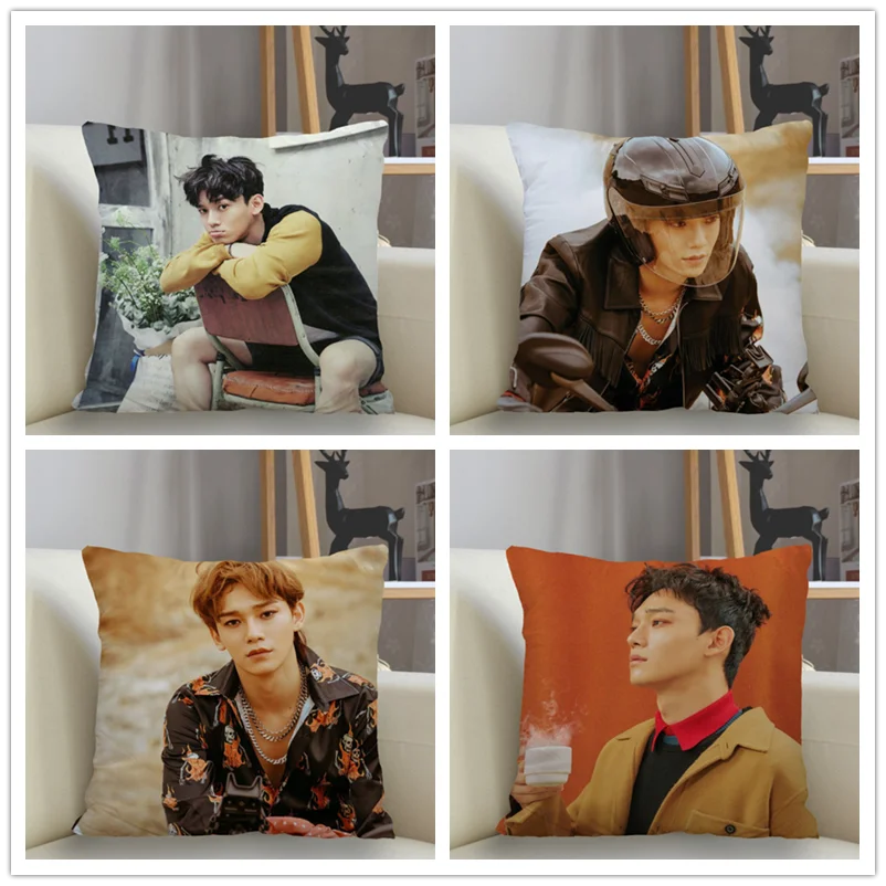 

Musife KPOP Chen EXO Pillowcase Custom Square Pillow Cover Case Zipper Pillowcase 35X35,40x40,45x45cm Drop Shipping