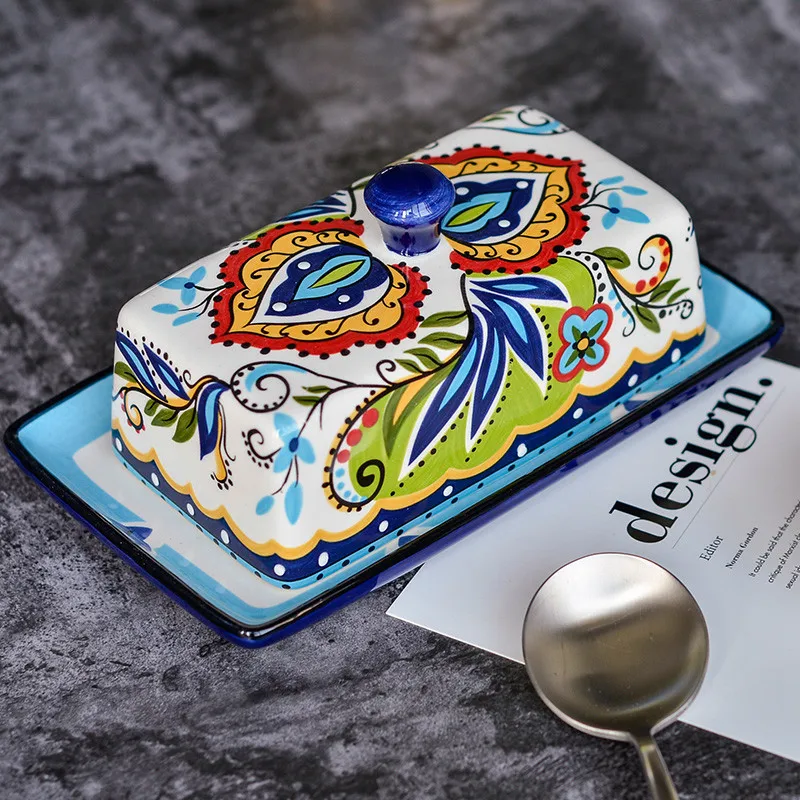 Керамическая коробка для масла европейская посуда креативная тарелка в