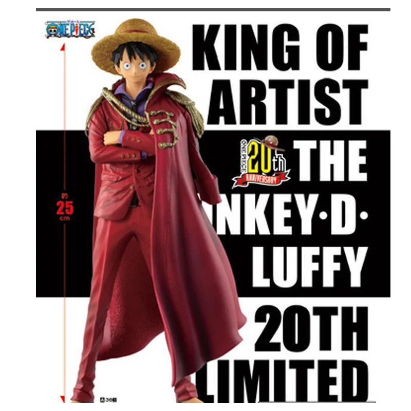 

25cm Japan Anime One Piece 20th Monkey D Luffy KOA PVC Action Figures Toys Statue Adult Collectible Model Doll Choldren Gift