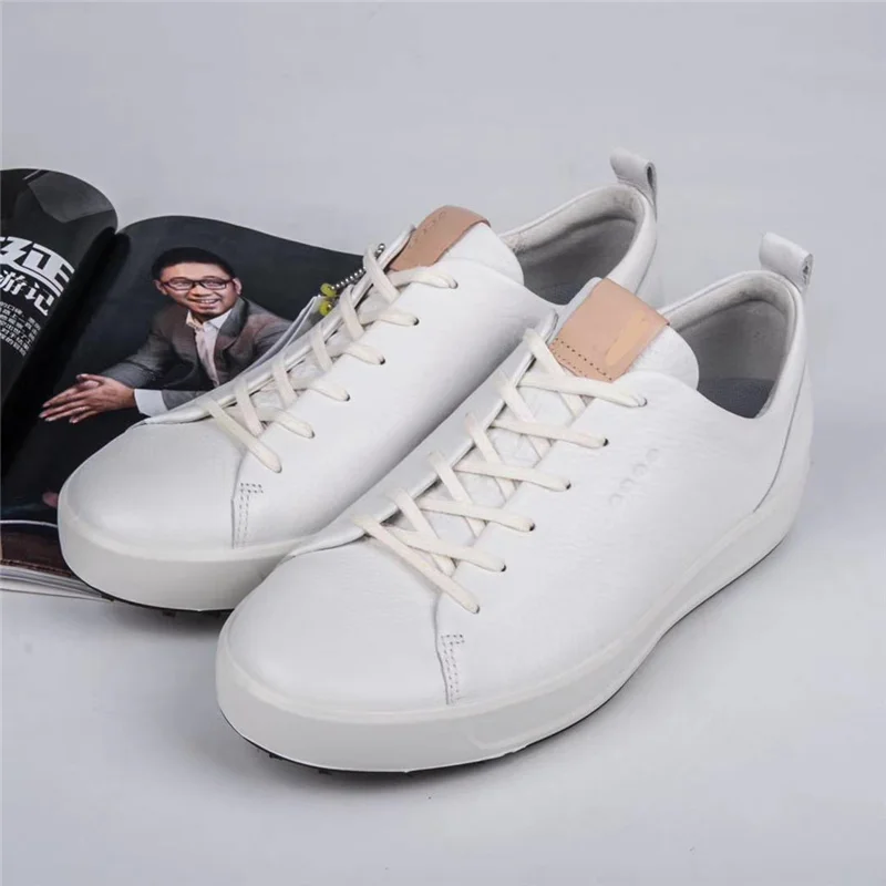

2021 golf men's shoes new casual sports running shoes breathable fixed nails waterproof shockproof fashionable lace