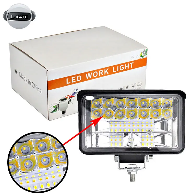 

LKT 4INCH 30w Square Car Lamp DC 12V 24V LED Work Light For Cars Off Road Boat 4x4 ATV Spot Beam LED Work Light