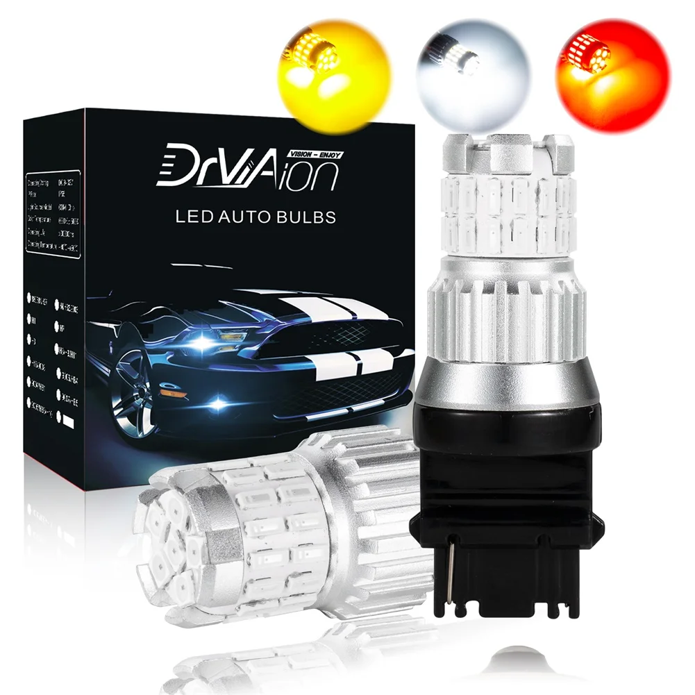 

2 шт. 1200LM Canbus T25 3157 P27/7 Вт 36SMD светодиодный лампы 12V /24V фонарь заднего хода светодиодный светильник лампа обратный стоп-сигнал светильник s пово...