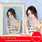Алмазная живопись на заказ с личным фото, полноразмерная 5D круглая и квадратная вышивка крестиком, Алмазная мозаика, украшение для дома