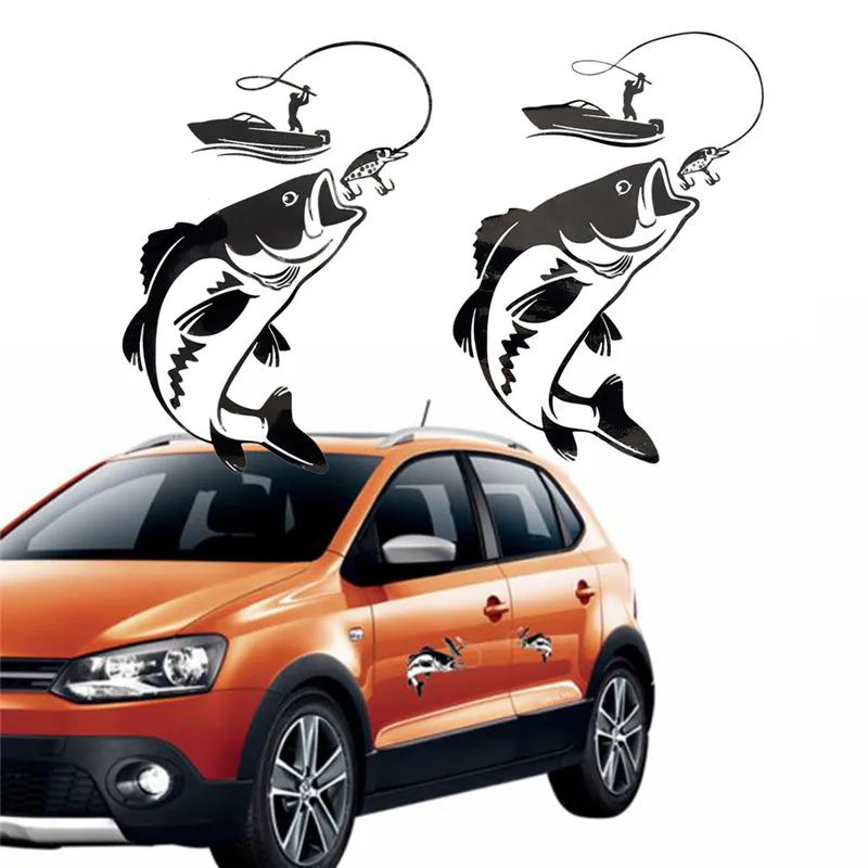 Водонепроницаемая наклейка на рыбу 17 см х 12 см|Наклейки автомобиль| |