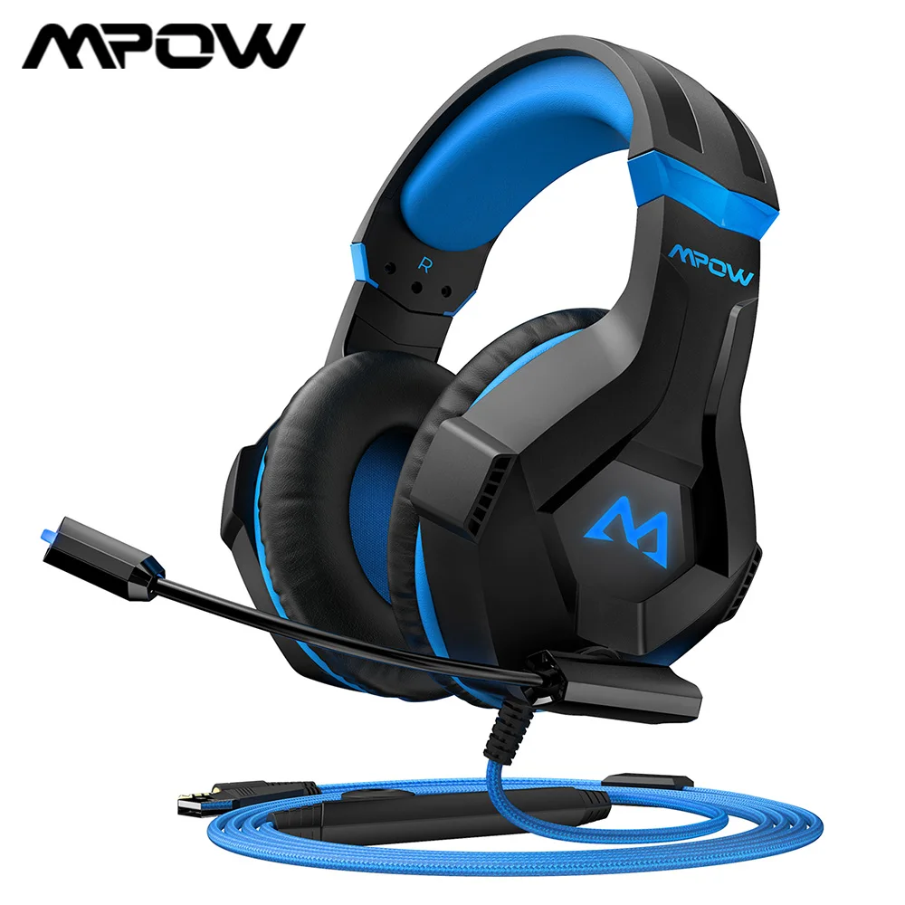 Проводные Игровые наушники MPOW EG9 стереогарнитура с микрофоном драйвер 40 мм