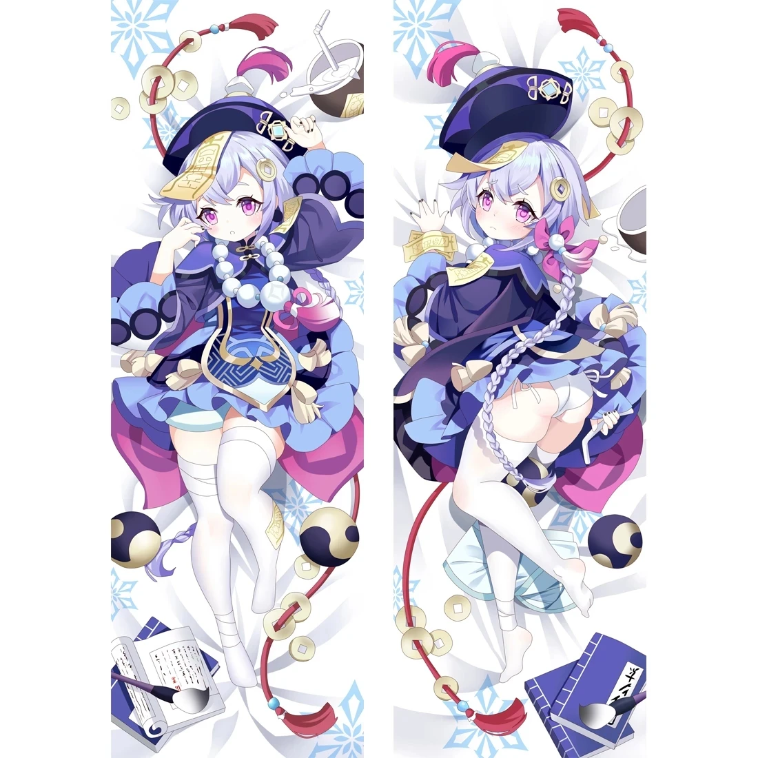 

Game Genshin Impact Qiqi Pillow Case Dakimakura Qiqi Two-sided 3D Print Bedding Hugging Body Pillowcase