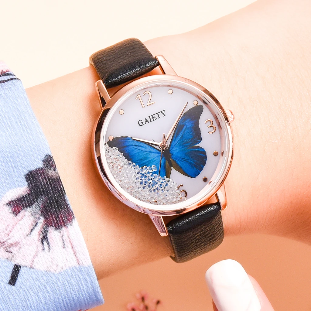 

Women Fashion Leather Watches Luxury Lady Quartz Wristwatches Clock Reloj Mujer Dropshipping Fashion Diamond Watch